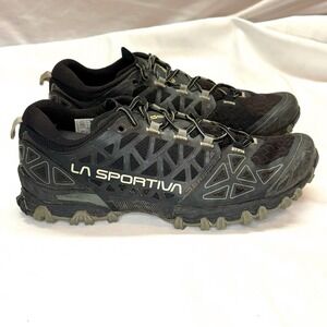 La Sportiva Shoes Mens Size 9 Black Gray Bushido II Trail Running Ortholite